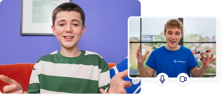 A student enjoying his online lesson with his tutor